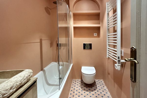 Baño en microcemento